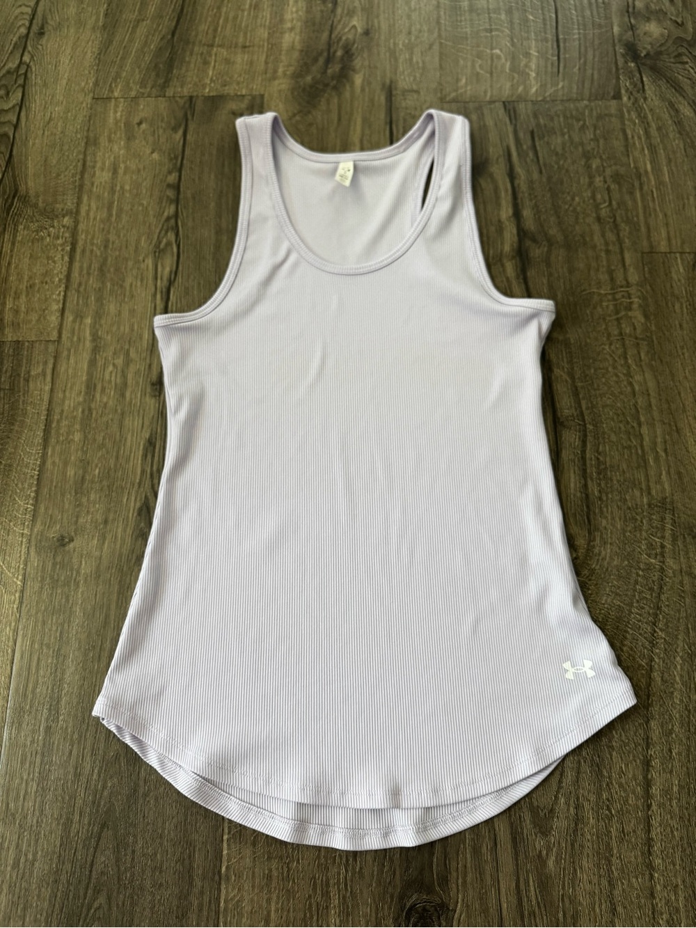 Under Armour Women's Light Lavender Ribbed Tank Top size large
